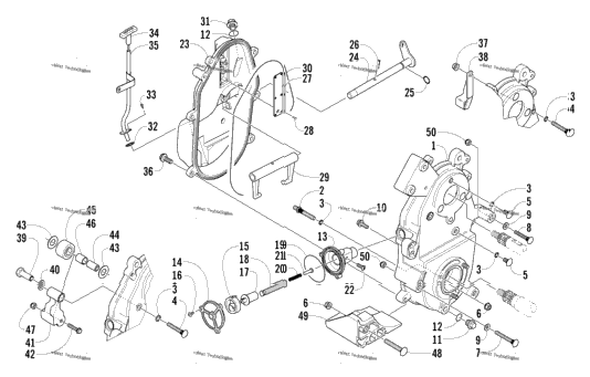Dropcase And Chain Tension Assembly