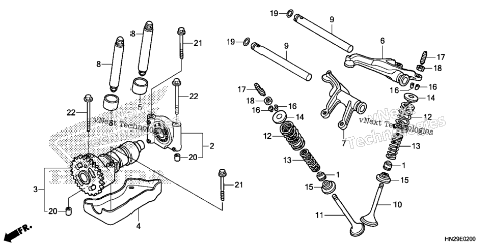 Camshaft + Valve