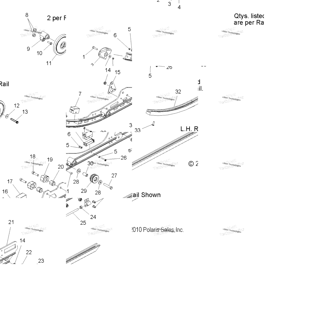 Suspension, Rail Mounting