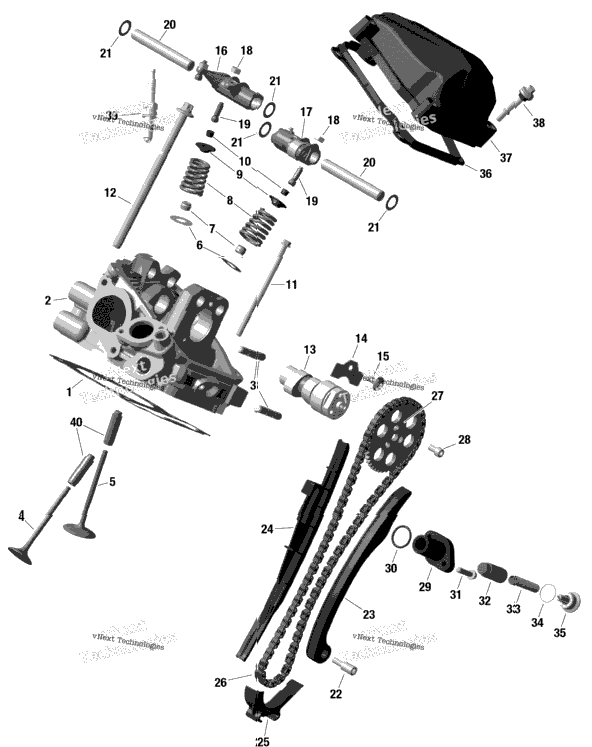 Cylinder Head, Rear