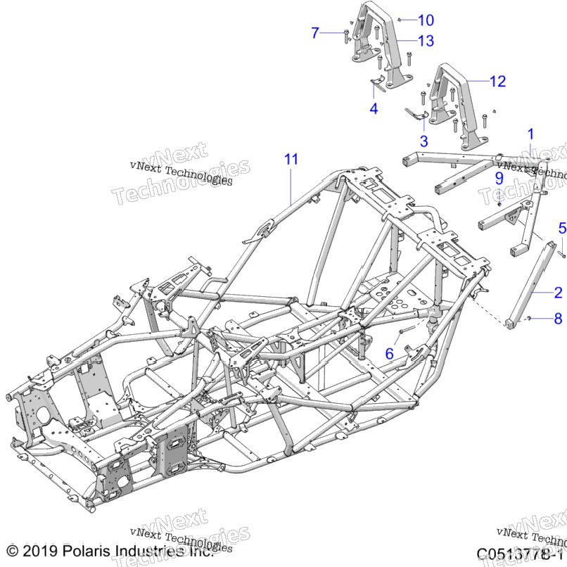 Chassis, Main, & Rear Asm. All Options