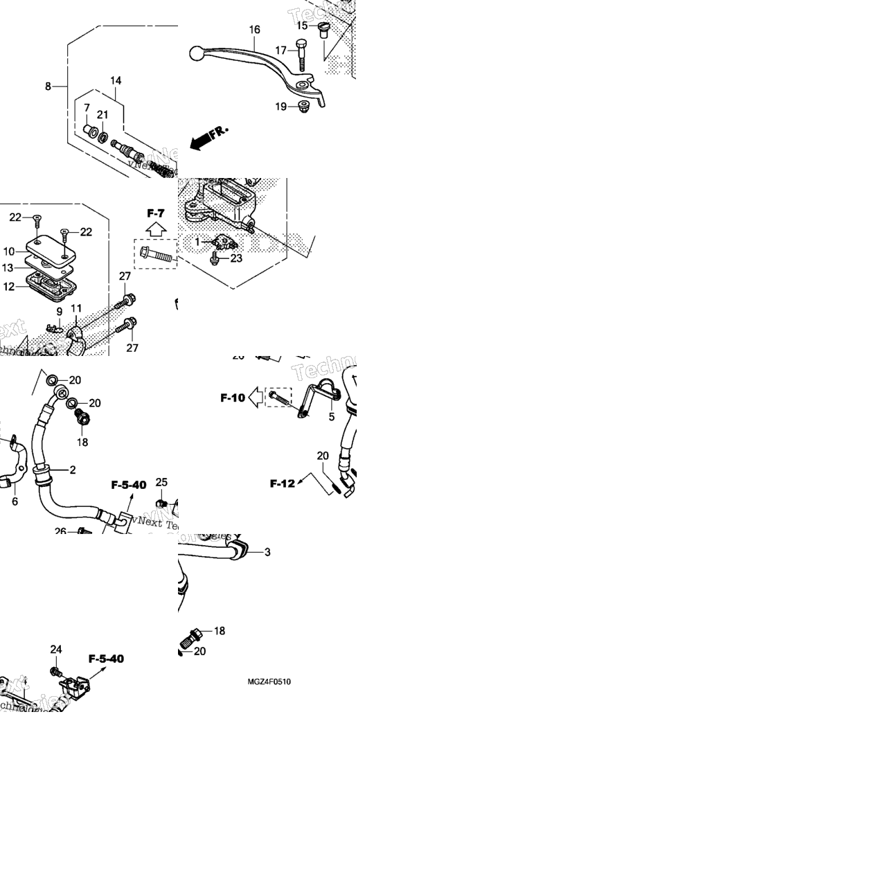 Front Brake Master Cylinder (2)