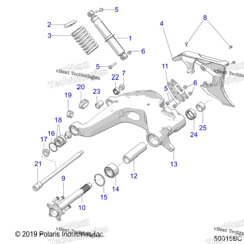Suspension, Rear Asm. All Options