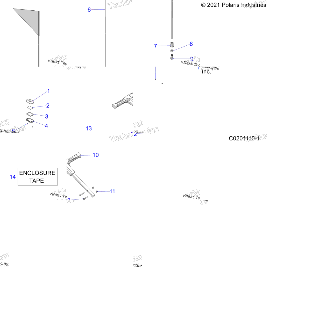 Body, Flag, Beacon & Pass Handle