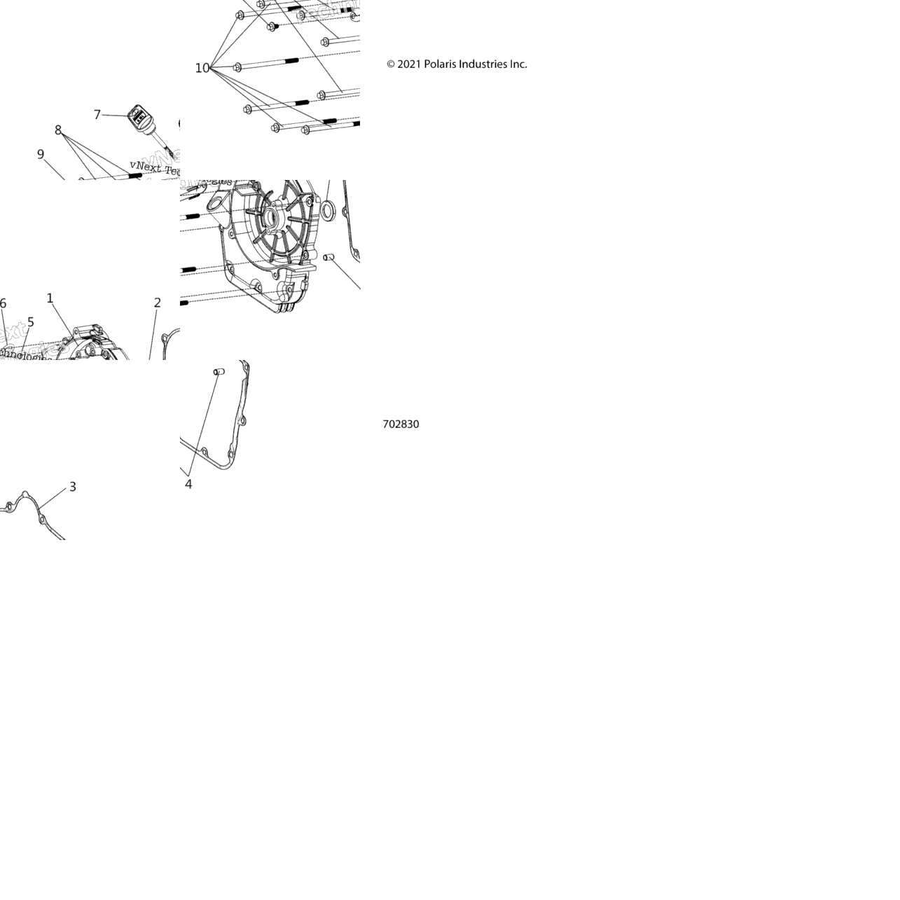 Engine, Crankcase Cover Asm, Right