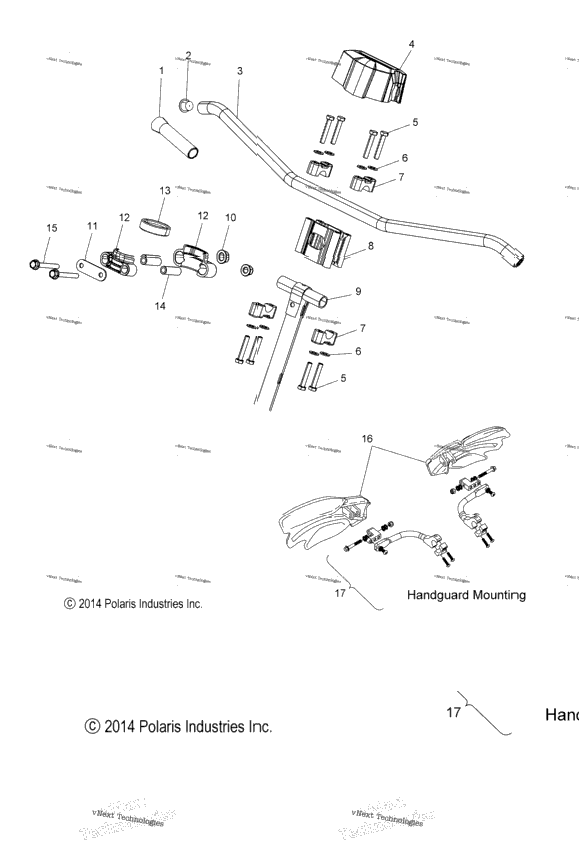 Steering, Upper & Handlebar Asm