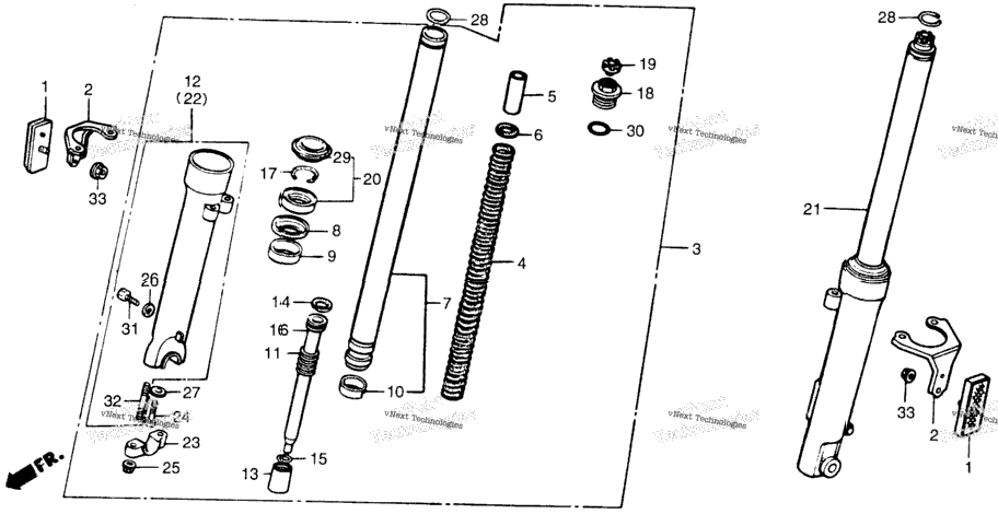 Front Fork 88-89