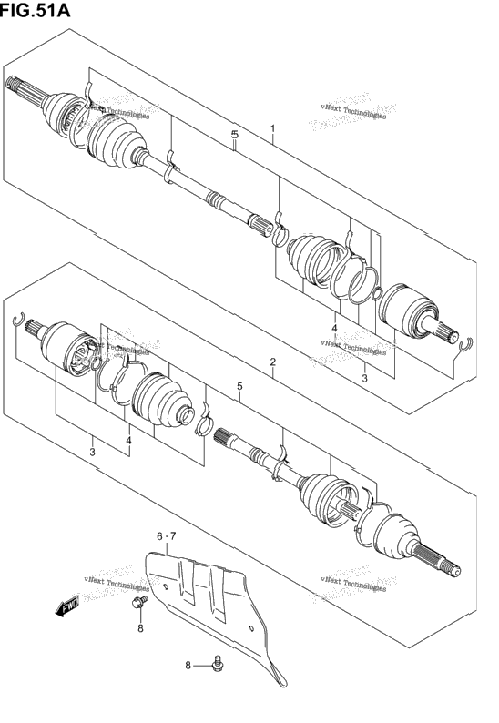 Front Drive Shaft (Model K5)