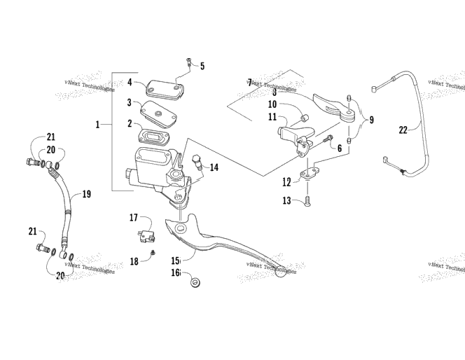 Hydraulic Hand Brake Assembly