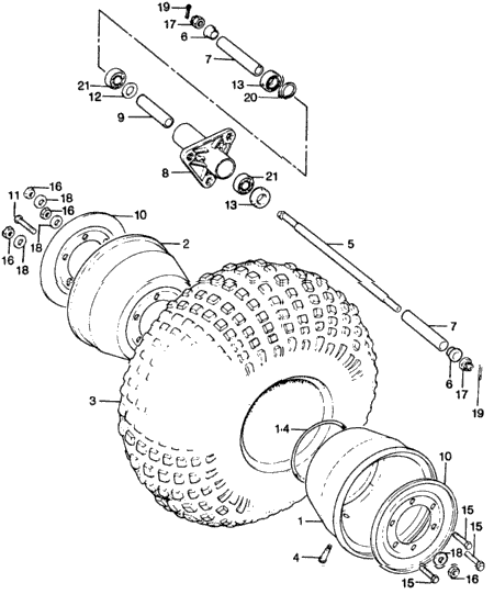 FRONT WHEEL / AXLE