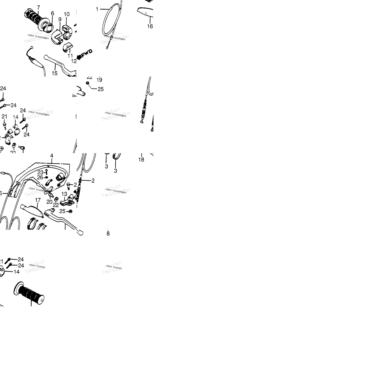 Control Levers + Switches + Cales
