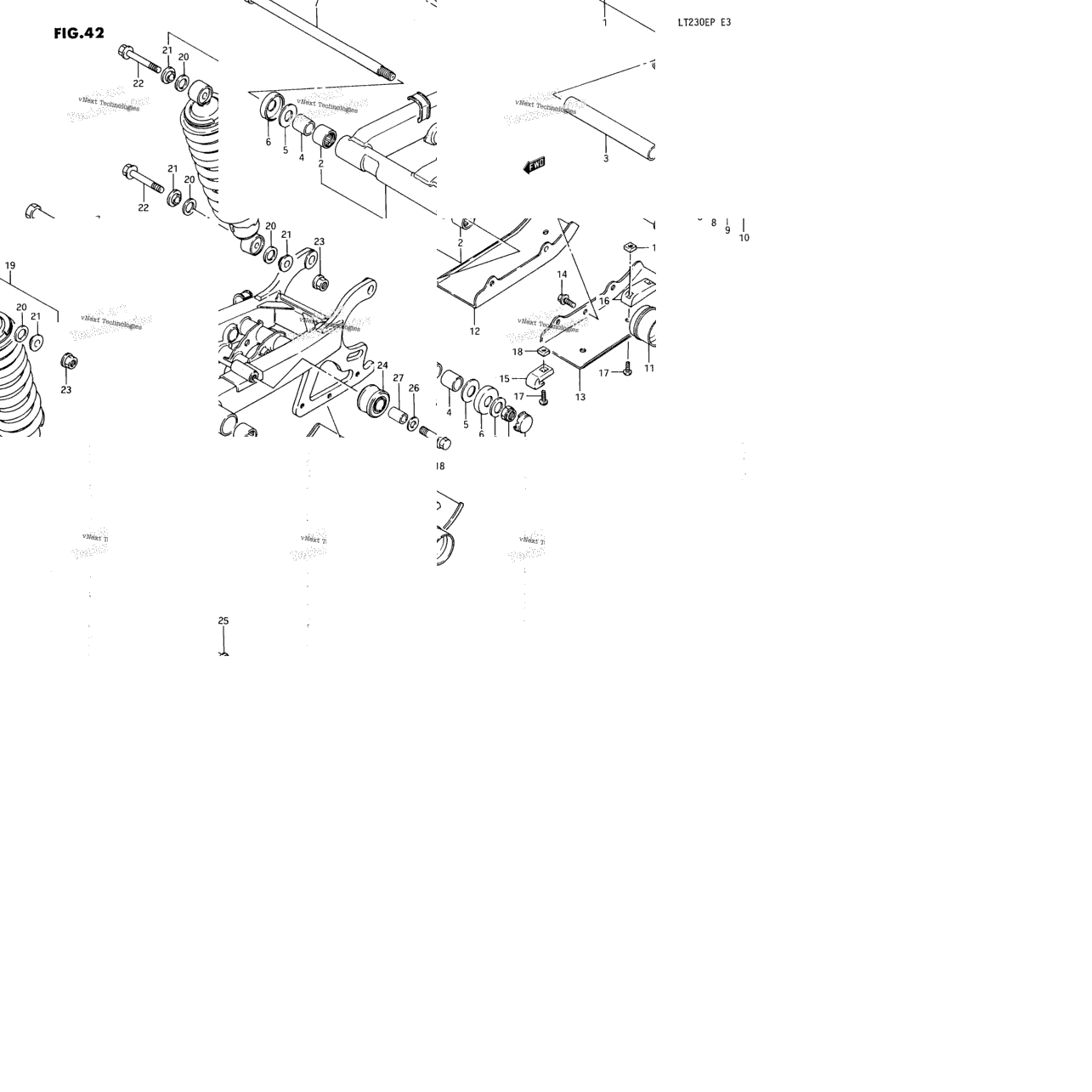Rear Swinging Arm (Model H)
