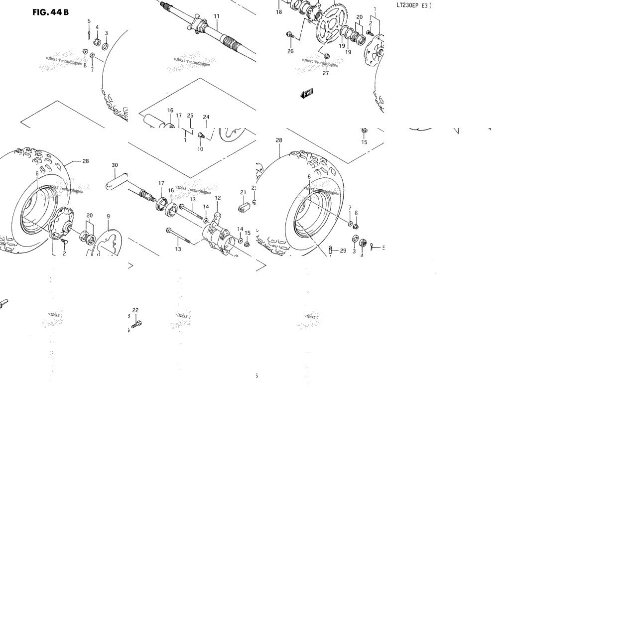 Rear Wheel (Model L/M/N/P)