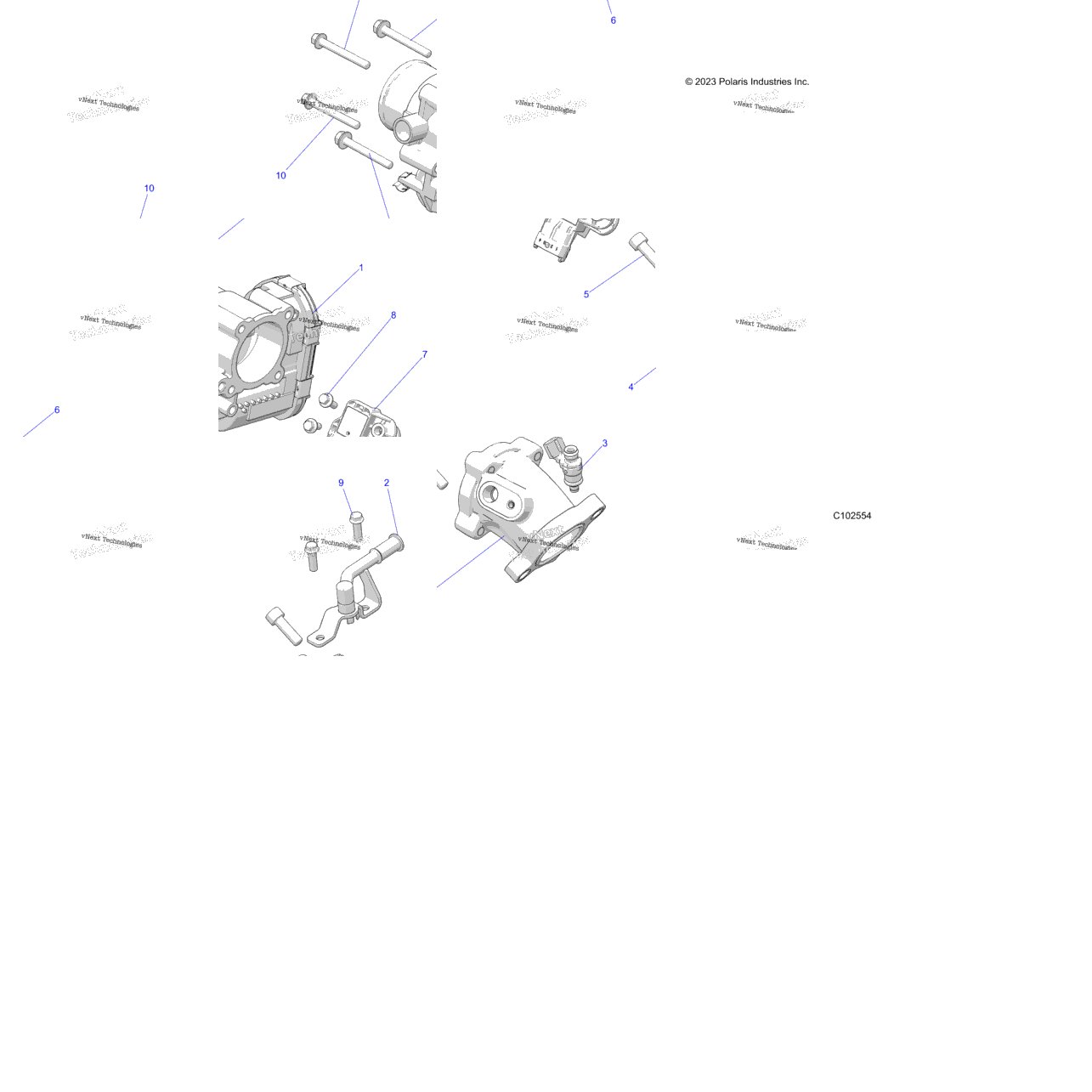 Engine, Throttle Body & Fuel Rail