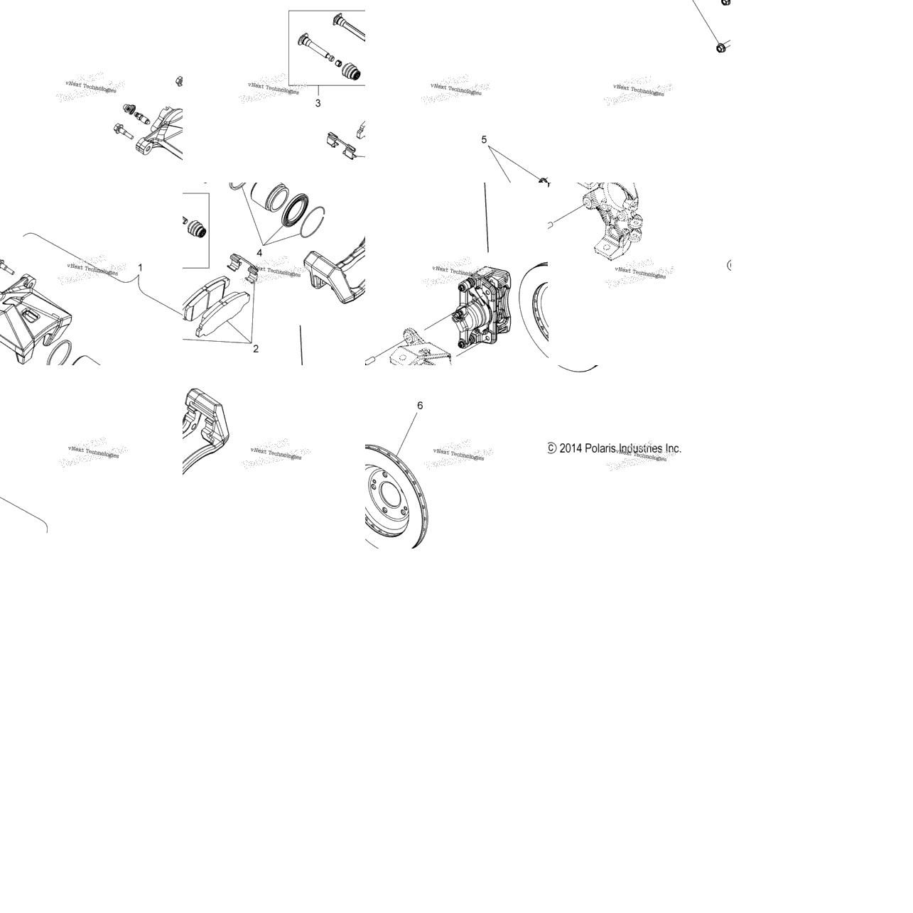 Brakes, Caliper, Front All Options