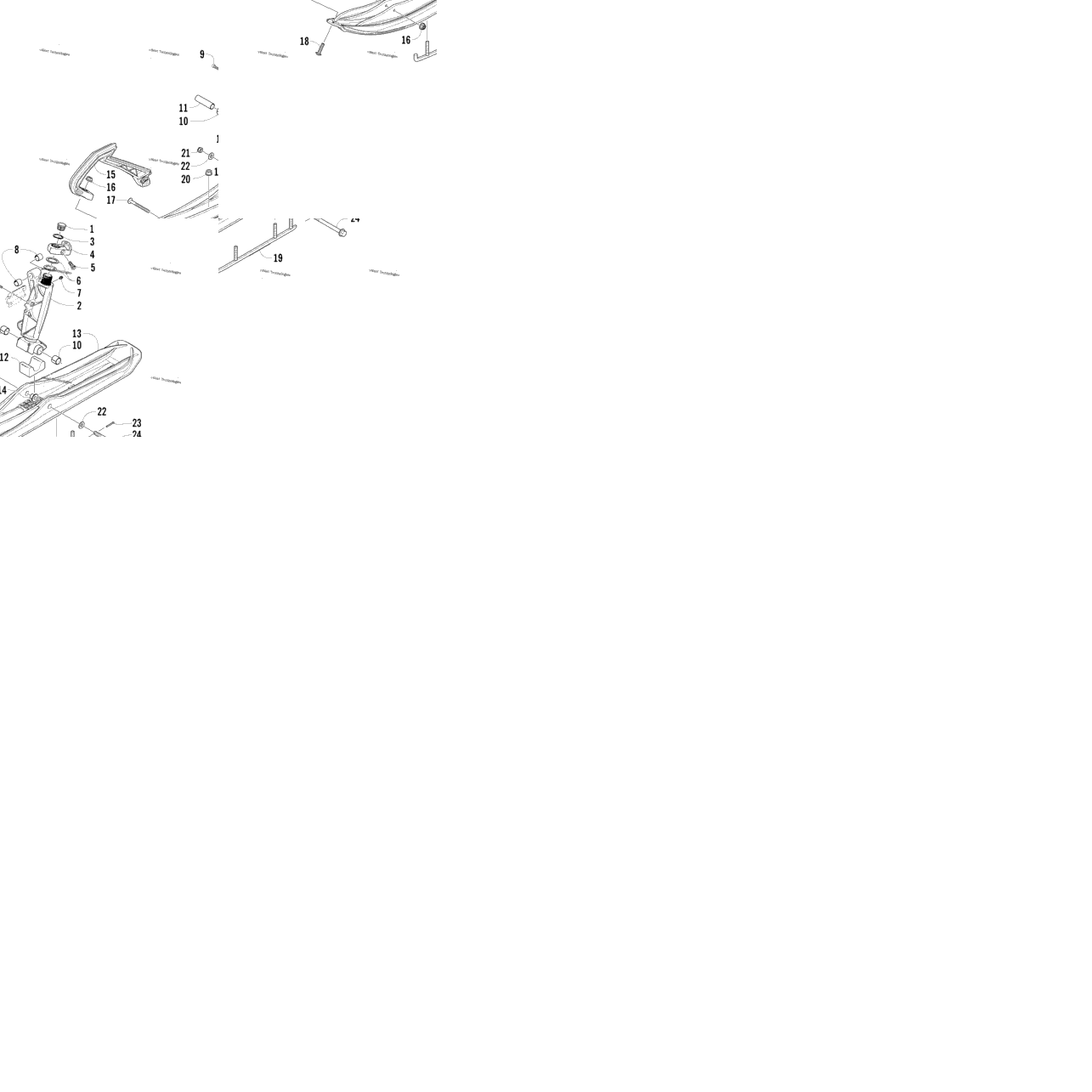 Ski And Spindle Assembly