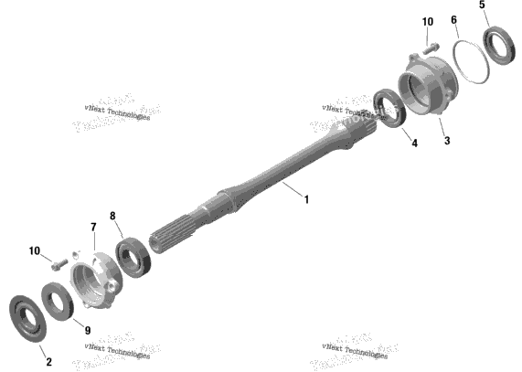 Engine - Drive Shaft - Hd10