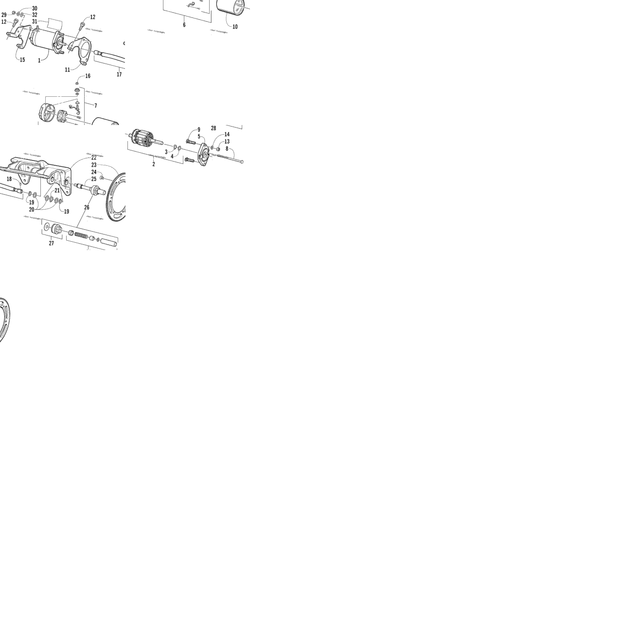 Flex-Drive Starter Motor Assembly(Optional)