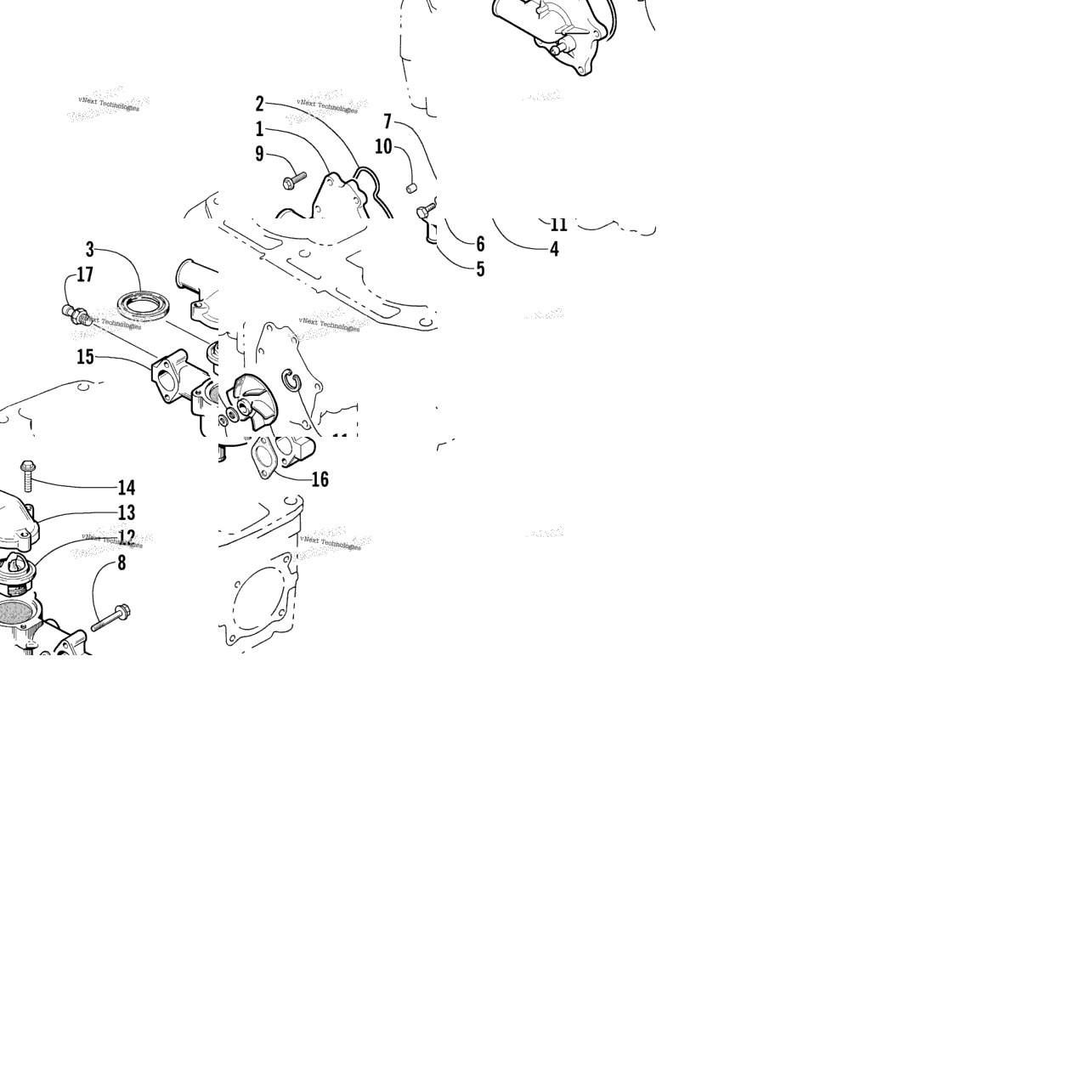 Water Pump And Thermostat