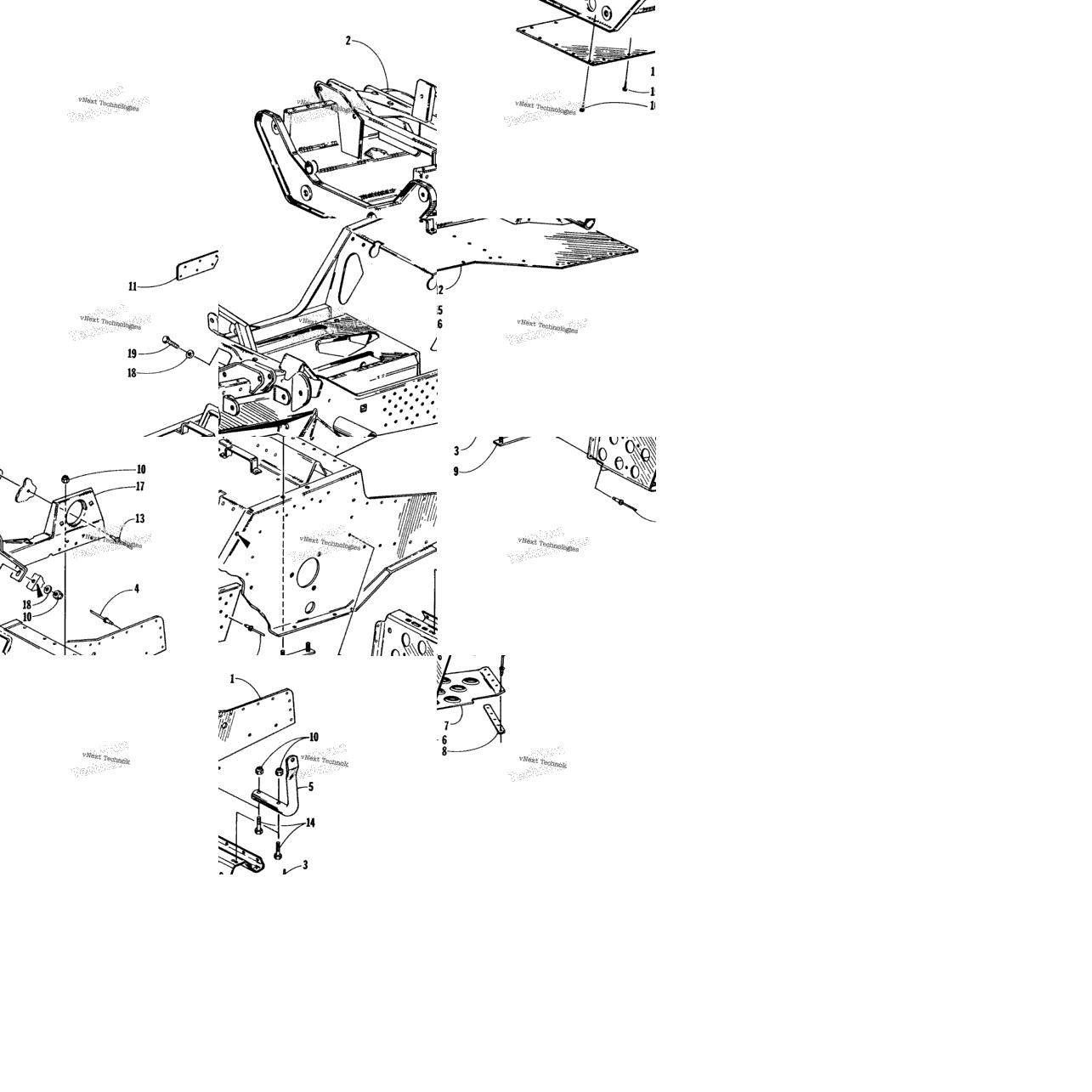 Front Frame And Footrest Assembly