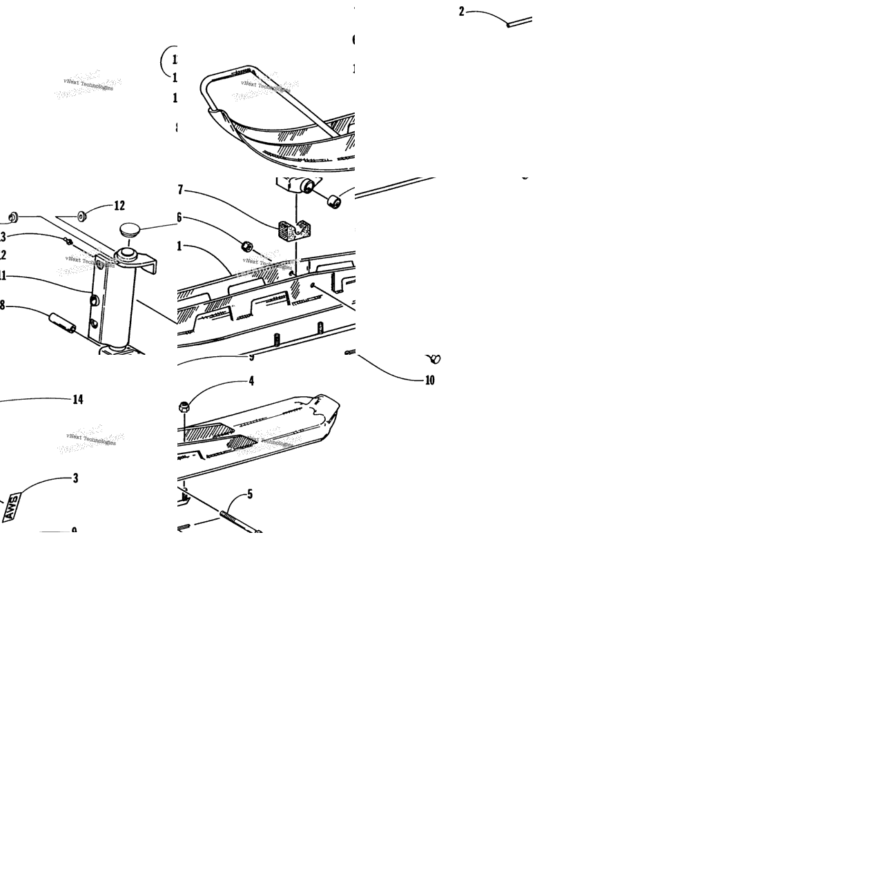 Ski And Spindle Assembly