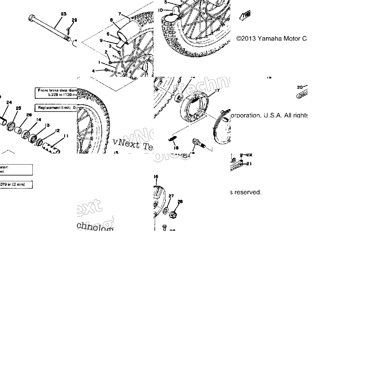 Front Wheel Yz125c
