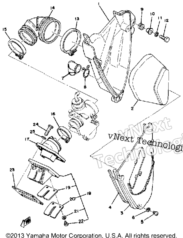 Intake Yz125d