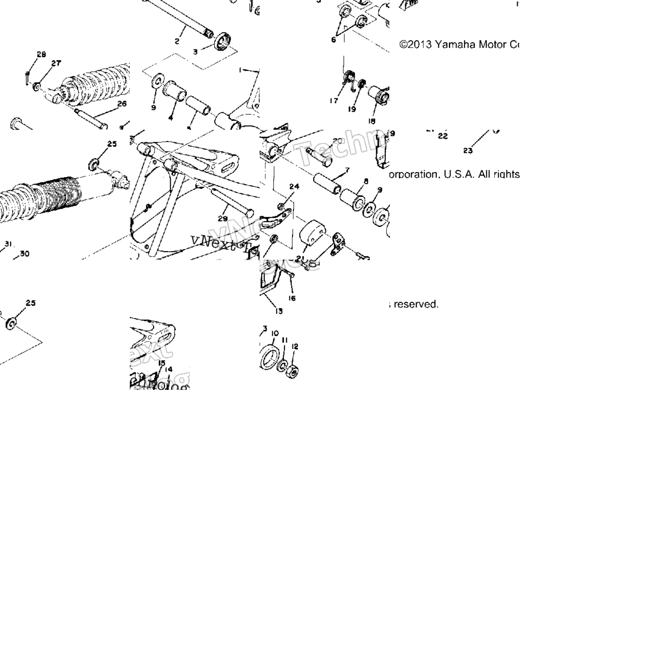 Rear Arm Yz125d