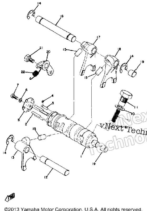 Shifter 1 Yz125a - B