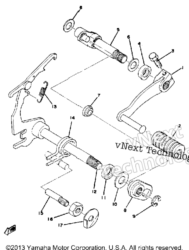 Shifter 2 Yz125c