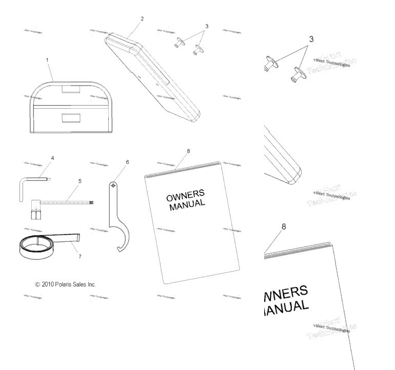 Tools, Tool Kit & Owners Manual All Options