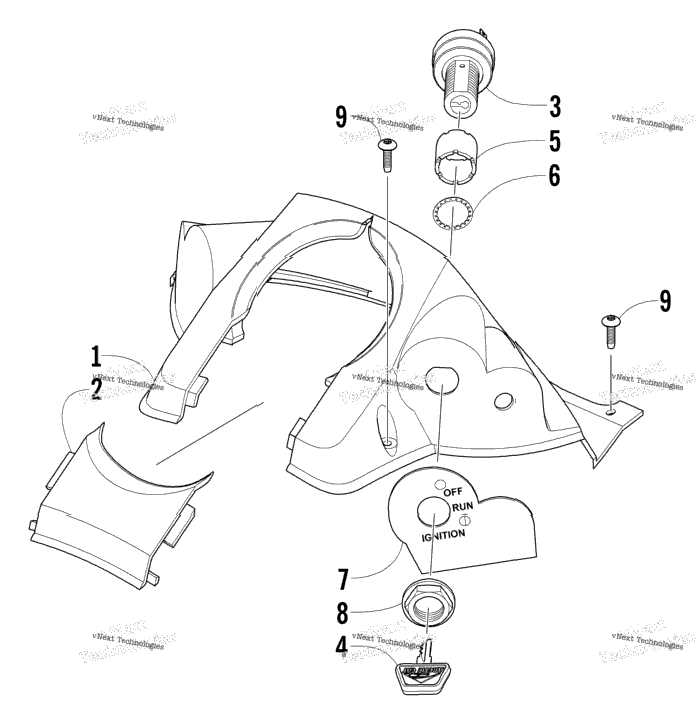 Console And Switch Assembly