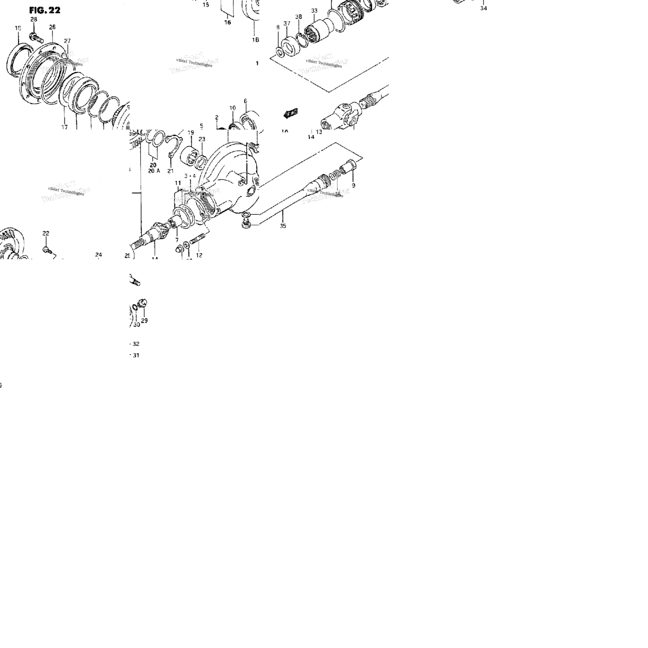 Propeller Shaft - Final Drive Gear