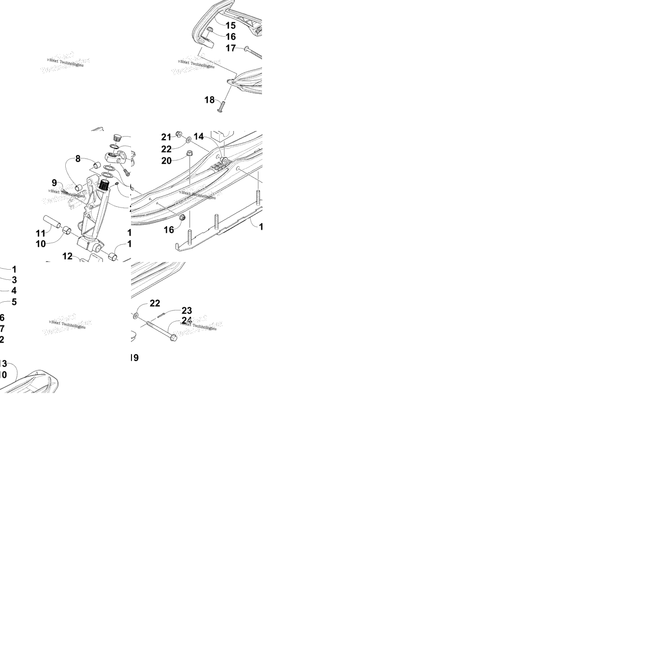 Ski And Spindle Assembly