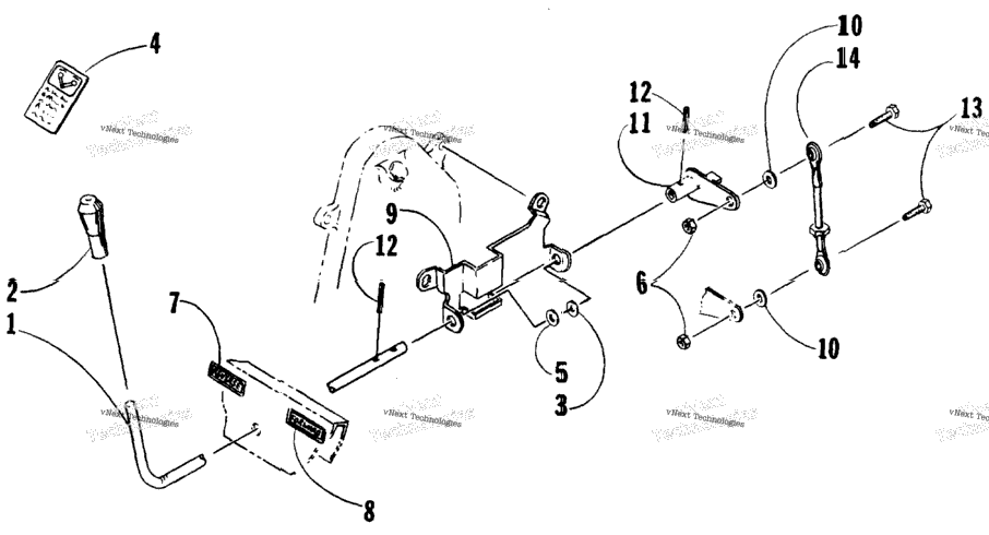 Reverse Shift Lever Assembly