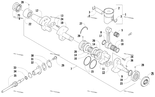 Piston And Crankshaft