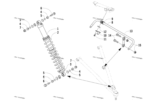 Shock Absorber And Sway Bar Assembly
