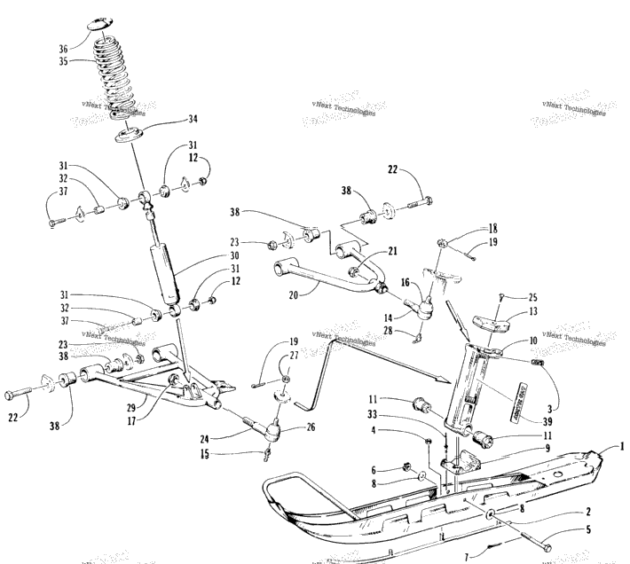 Ski And Front Suspension
