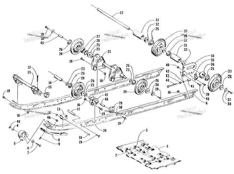 Slide Rail And Track Assembly