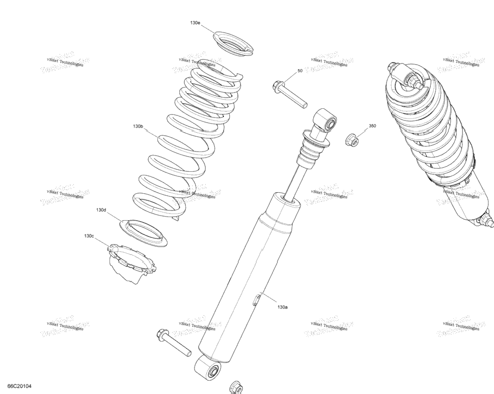Front Shocks - Xt - Boreal Green