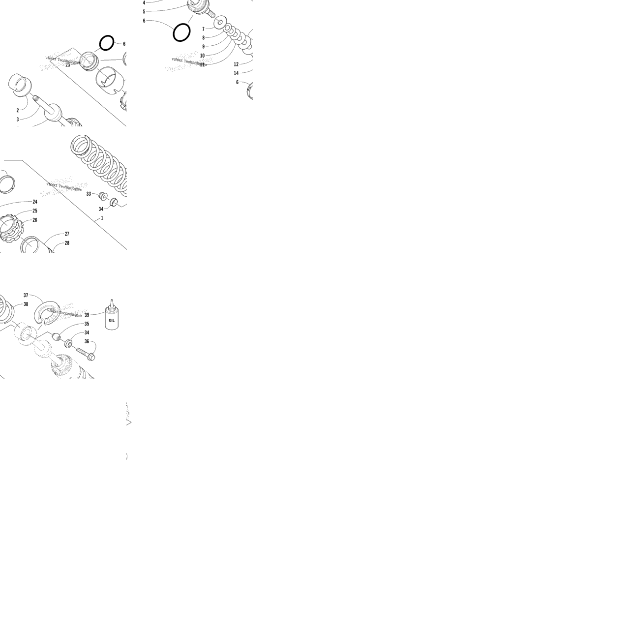 Front Suspension Shock Absorber Assembly