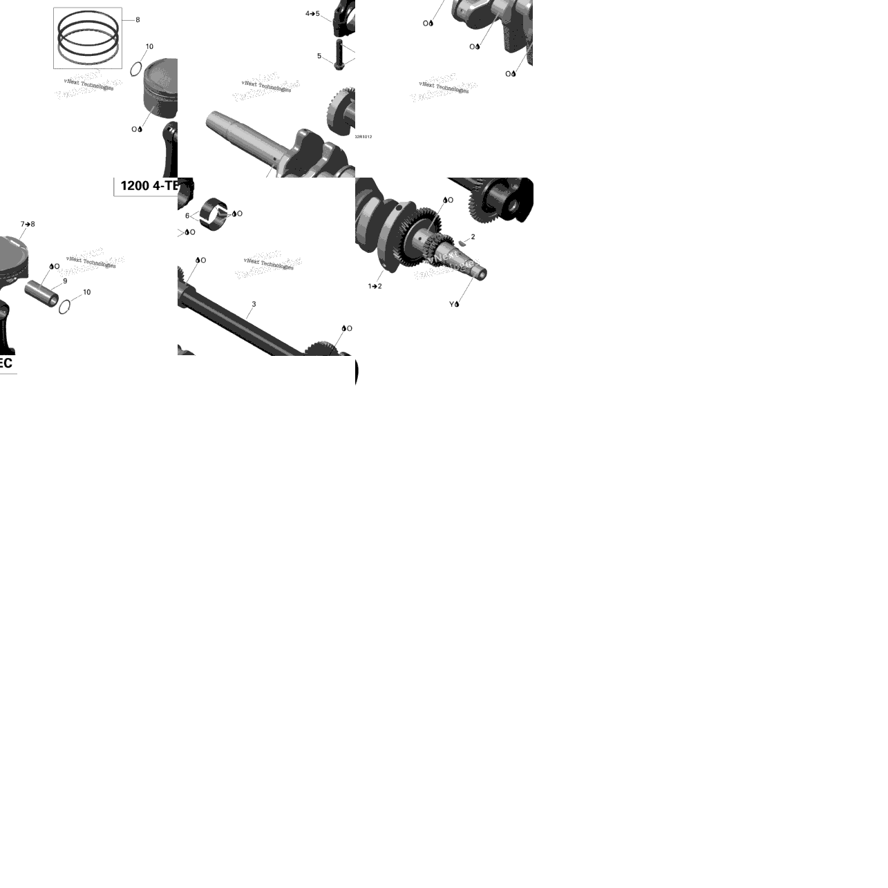 Crankshaft, Pistons And Balance Shaft