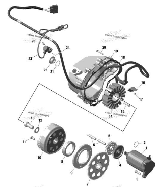 Rotax - Magneto And Electric Starter - Except Ltd Cab