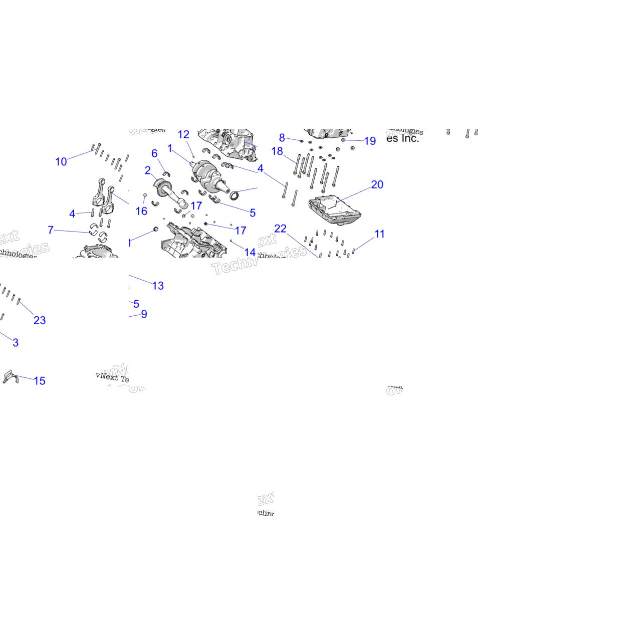 Engine, Crankcase And Crankshaft R18rre99a9/Ax/Am/As/A1/B9/Bx/Bm/Bs/B1