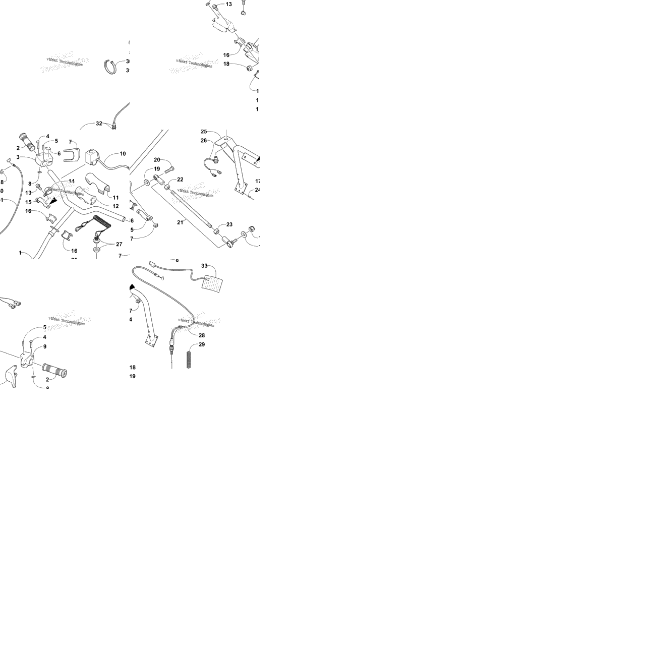 Steering Post And Tie Rod Assembly