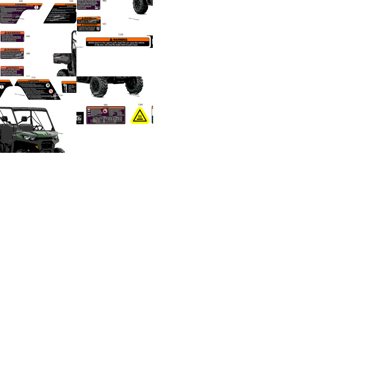 Body - Warning Decals