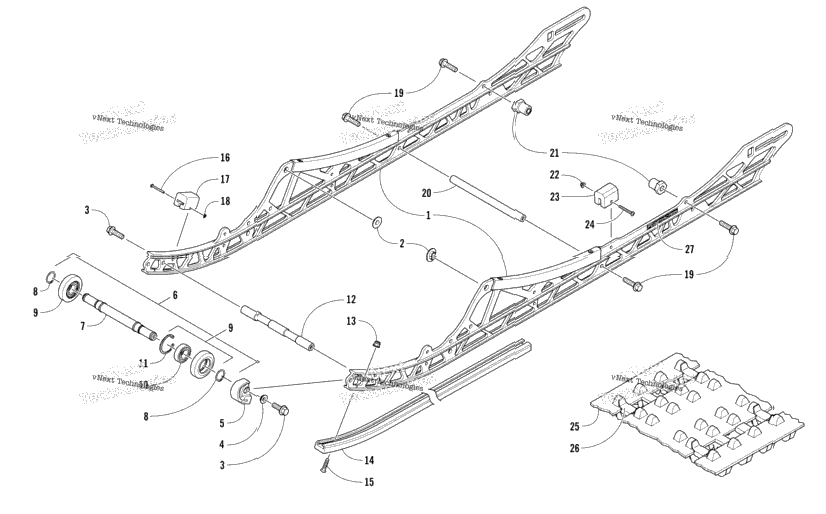 Slide Rail And Track Assembly