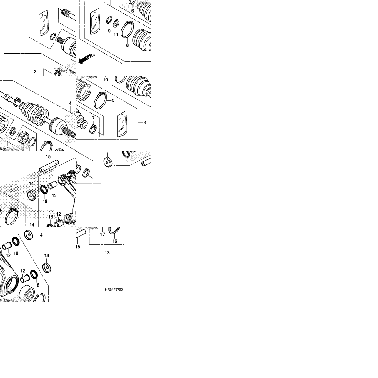 Rear Knuckle@Rear Drive Shaft