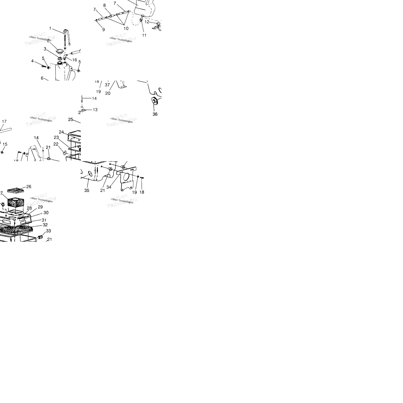 Oil Tank/Air Box Assembly 440 Xcr