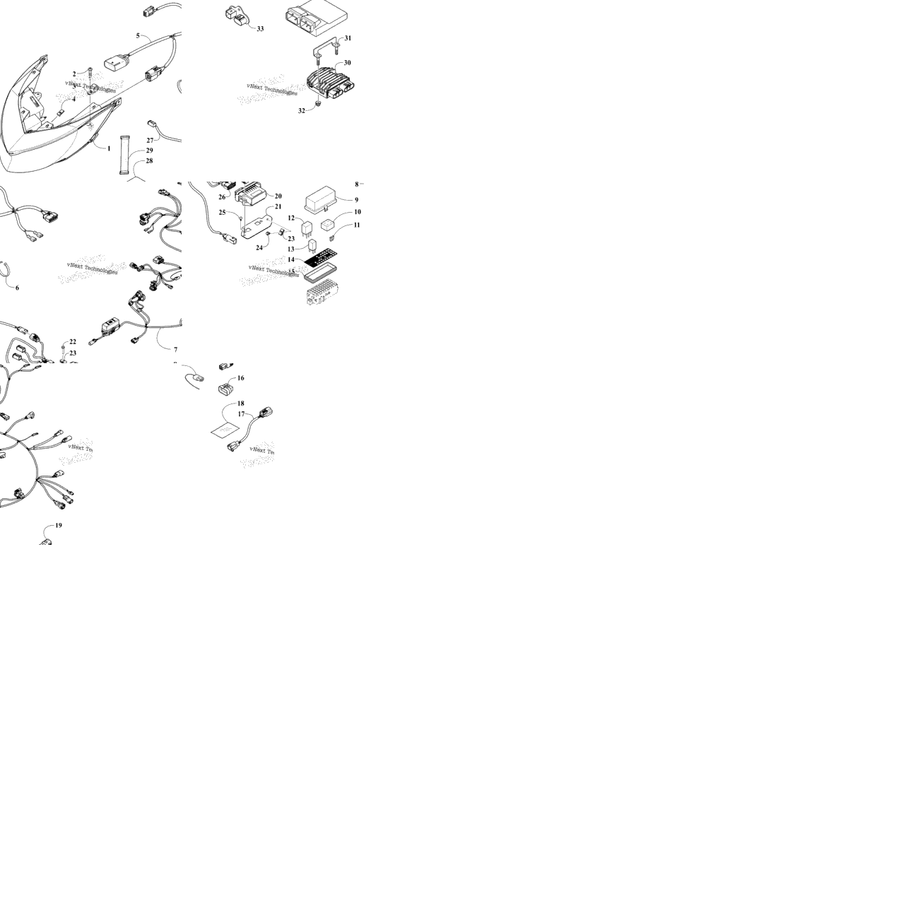 Headlight And Wiring Assemblies